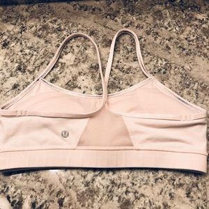 Lululemon Athletica pink Flow Y sports bra